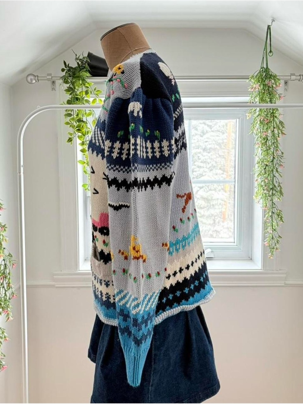 Handmade Knit Cardigan - Picture 2 of 8